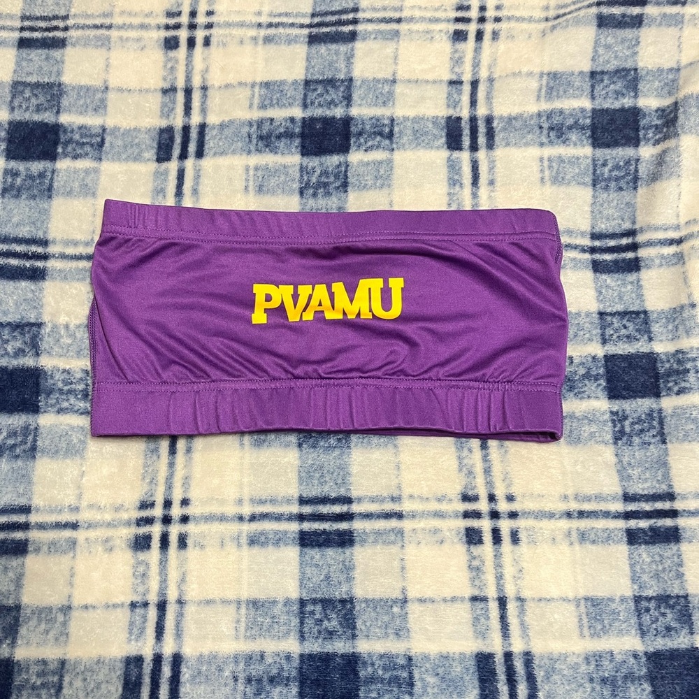 Purple and Gold PVAMU crop top.
